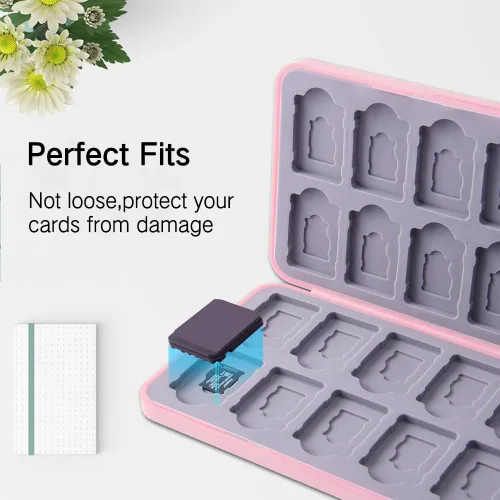 Vista 55 de PERFECTSIGHT Switch Game Case Compatible with Nintendo Switch Game Holder for Switch OLED/ Lite Game Card Case Cartridge with 24 Slots Game Card