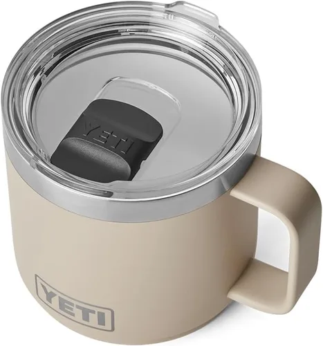 Vista 14 de YETI Rambler - Taza apilable de 14 onzas, aislada al vacío, de acero inoxidable con tapa MagSlider Stackable Violeta ultramar
