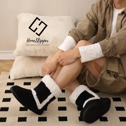 Vista 2 de Home Slipper Pantuflas para hombre, suaves y cálidas, de espuma viscoelástica, para interiores