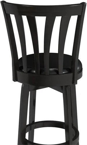 Vista 7 de Hillsdale Savana Taburete de cocina de madera, 29.5 pulgadas de alto, negro