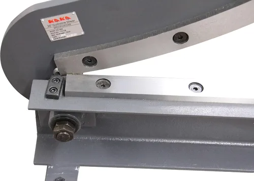 Vista 5 de KAKA INDUSTRIAL Tijeras de chapa metálica, 20 pulgadas, calibre 16 (0.06 pulgadas), cortador de hojas con soporte para fabricación industrial