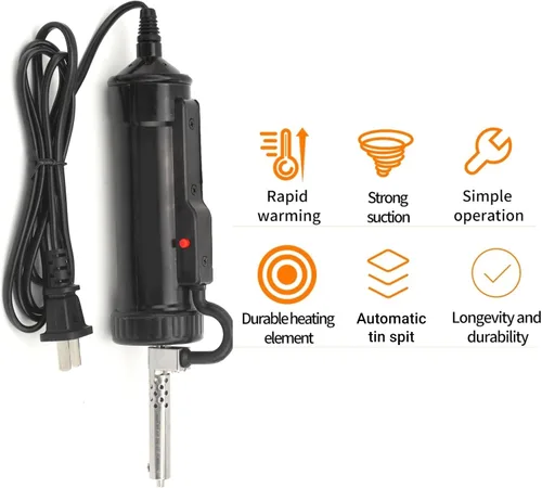 Vista 8 de Soldador eléctrico 30W Bomba desoldadora con tres boquillas US Plug AC110V