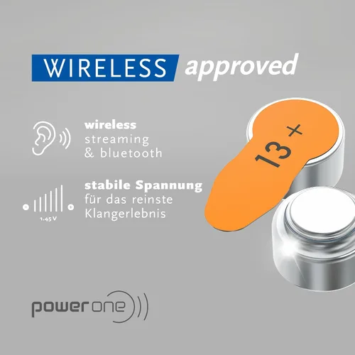 Vista 5 de Baterías para audífonos Powerone, tamaño 13, paquete de 60