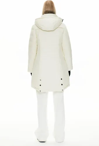 Vista 21 de Orolay - Chaqueta de plumón para mujer, abrigo de longitud media