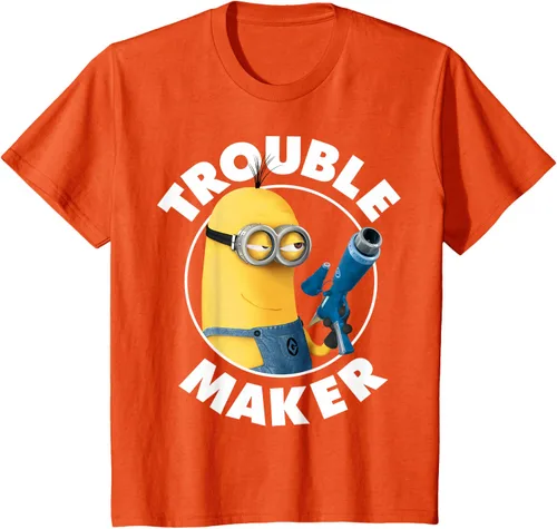 Vista 35 de Despicable Me Minions Kevin Fabricante de Problemas Gráfico Camiseta Negro