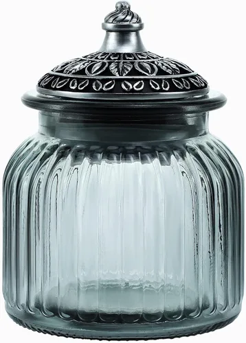 Vista 18 de Tarro de cristal vintage para dulces con tapa, tarro de alimentos, frasco de nueces, joyero, para boda, dulces, bufé, almacenamiento de cocina