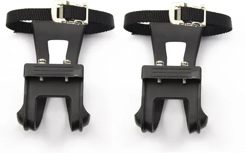 Vista 4 de leadrise® pedales para bicicleta con correas de nylon.