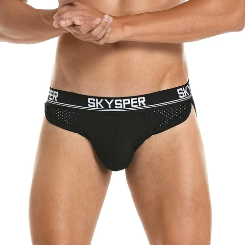 Vista 42 de SKYSPER Jock Strap Athletic Supporter para hombres Sexy Jockstrap Ropa interior masculina
