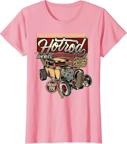 Vista 50 de Camiseta vintage Hot Rod Speed and Power para hombre Asphalt Grey