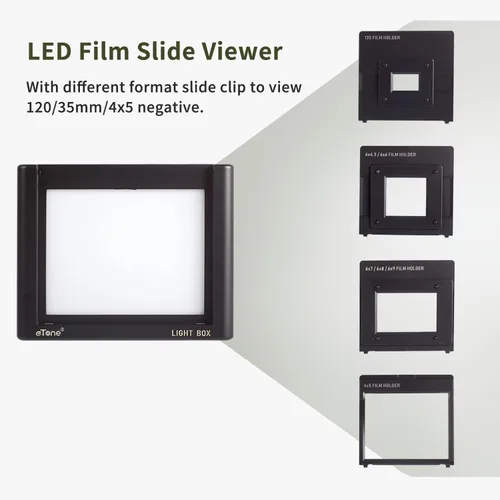 Vista 3 de Clip de película separado 4x5 solo clip de película sin base/ninguna caja de luz Flip-Flop
