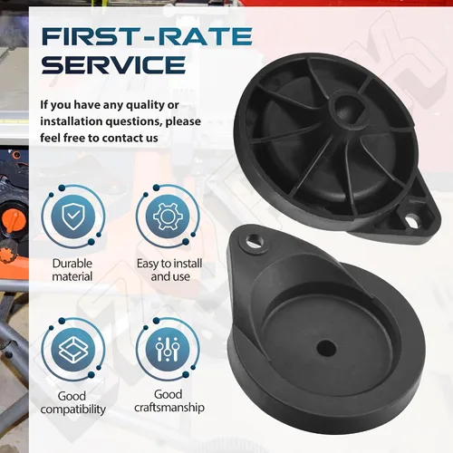 Vista 6 de Paquete de 2 ruedas de mano de sierra de mesa 089290001054 compatibles con sierra de mesa Ryobi R4513, rueda de mano ajustable para Ridgid, fácil