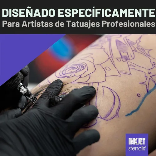 Vista 2 de Ink Jet Tinta de plantilla de recarga compatible con plantillas de tinta de impresora (violeta, botella de 4 onzas)