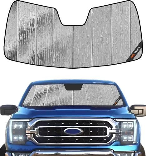 Vista 7 de Pigenius Parasol para parabrisas para Ford F-150 2021-2025 Parasol para ventana delantera - AstraGuard Plateado