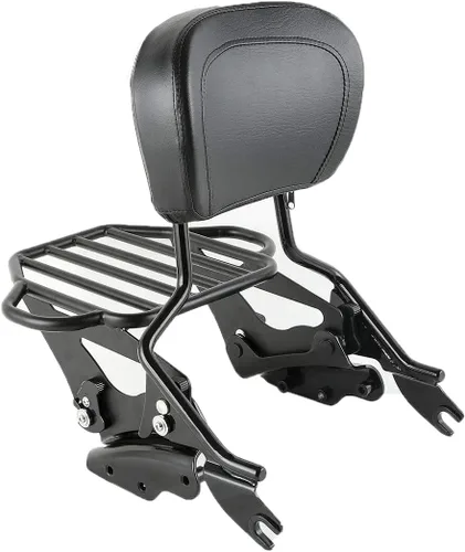 Vista 18 de TCMT Respaldo Desmontable para Pasajero Sissy Bar con Kits de Hardware de Acoplamiento de 4 Puntos Compatible con Harley Touring 2009-2013