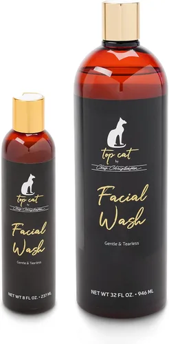 Vista 2 de Chris Christensen Top Cat - Champú de lavado facial para gatos, novio como un profesional, suave y sin lágrimas, sin sulfatos y jabón, 8 onzas