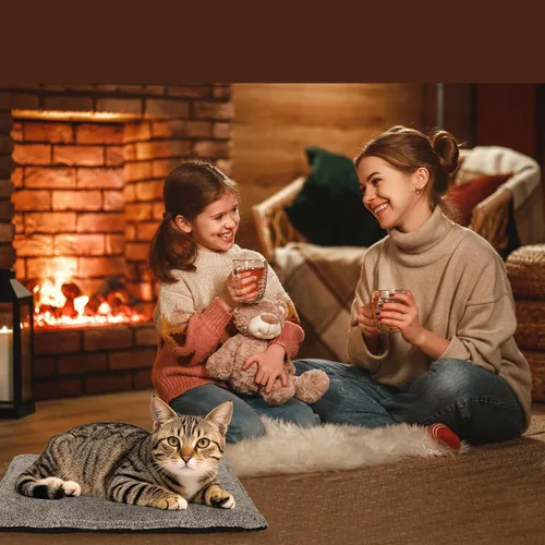 Vista 6 de Almohada de Cama Autocalentable para Gatos, Manta Térmica para Cama de Gato Autocalentable para Gatos de Interior y Perros Pequeños, 22 * 16
