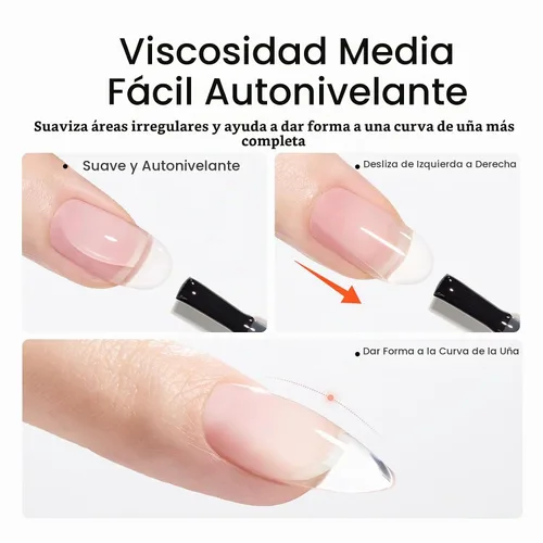 Vista 3 de Beetles - Gel constructor para uñas, 8 en 1, 0.51 onzas líquidas, gel