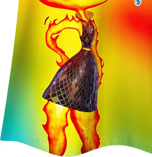 Vista 6 de NOALED Vestido para niñas pequeñas, vestidos de príncipes para niñas, manga corta con volantes, ropa para niñas, cuello redondo, vestido de disfraz