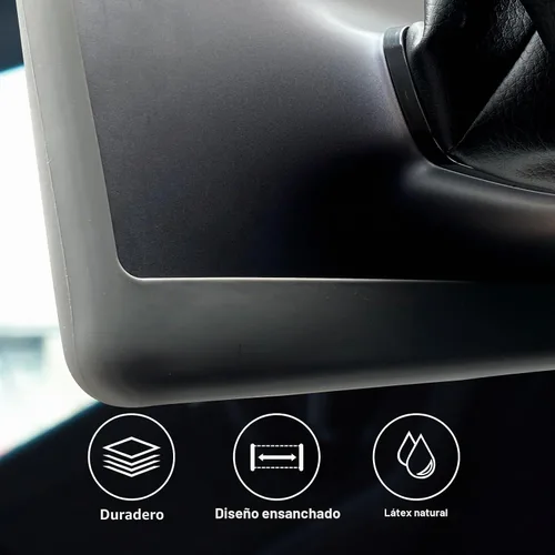 Vista 2 de Rislobx Protector de pantalla para Tesla Model 3/Y, accesorios con marco inferior ampliado, protección de pantalla de consola central de silicona a