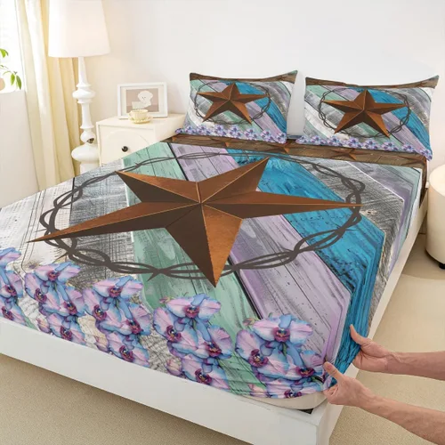 Vista 38 de Bonita sábana bajera ajustable para niños, tamaño individual, juego de ropa de cama rústica de pollo, decoración de dormitorio para niños y adultos