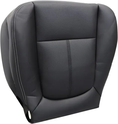 Vista 6 de Priprilod Funda de asiento de repuesto perforada de cuero negro compatible con Ford F250 F350 F450 F550 Lariat 2011 2012 2013 2014 2015 2016