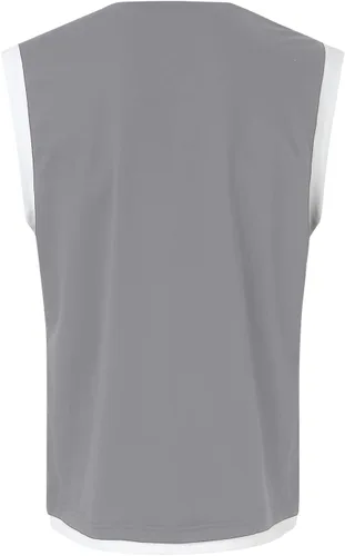 Vista 5 de Conjunto de pantalones cortos de verano para hombre, camiseta sin mangas y pantalones cortos, conjuntos deportivos con ribete de moda, camisa sin
