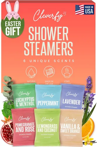 Vista 9 de Cleverfy Vaporizadores de ducha para aromaterapia, rellenos de cesta de Pascua para adolescentes y adultos, regalos de Pascua para mujeres