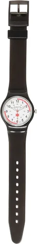 Vista 3 de Dakota Reloj de enfermera de plástico resistente al agua fácil de limpiar con correa de color translúcido ligera