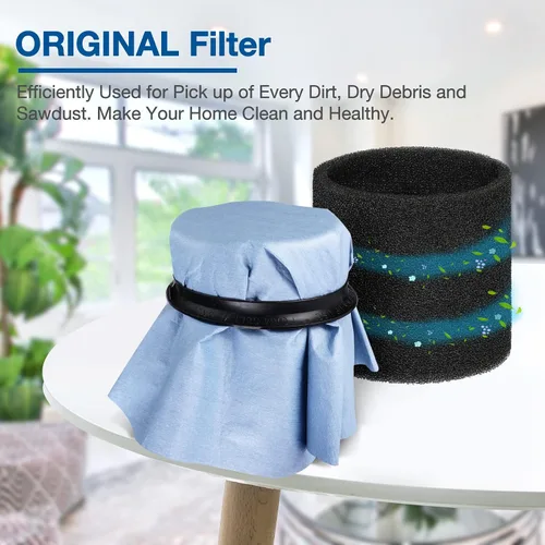 Vista 5 de Shop-Vac 90107 Filtro de disco de papel reutilizable para la mayoría de aspiradoras Shop-Vac en húmedo/seco de 5 galones y más, piezas de repuesto