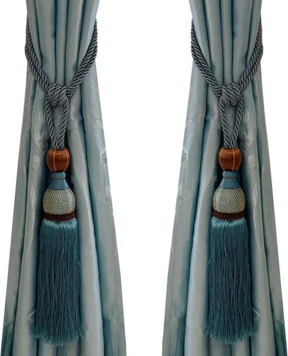Vista 10 de Venta de maravillosos alzapaños de cortina para cortinas para el hogar, accesorios de cierre de hebilla trenzada, accesorios para cortinas de Beige