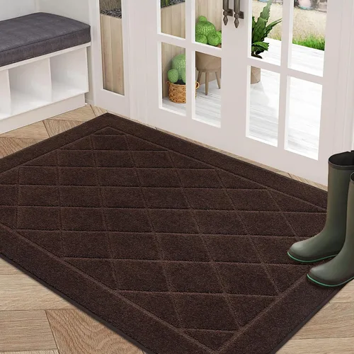 Vista 33 de BEQHAUSE - Tapete para puerta de 20 x 32 pulgadas, antideslizante, color beige