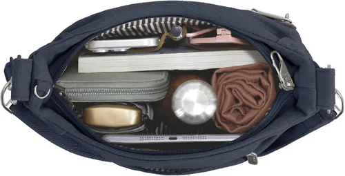 Vista 10 de Travelon Bolso Hobo Heritage antirrobo Índigo