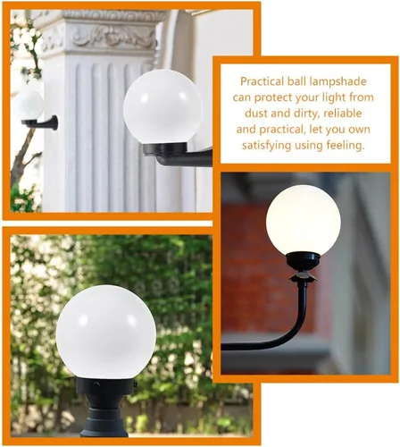 Vista 5 de SEWACC 2pcs Bola Pantalla Blanco Accesorios Acrílico
