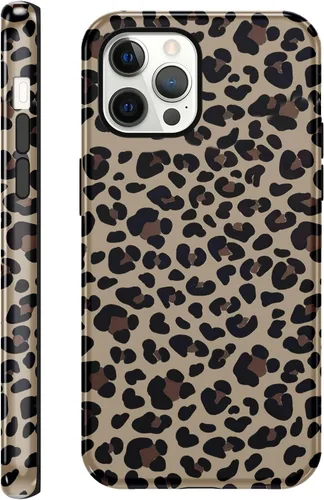 Vista 37 de Funda de teléfono con estampado de guepardo para iPhone 7/8/SE 2020/2022 de 4.7 pulgadas, funda de lujo con diseño de leopardo marrón coqueta a