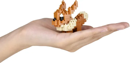 Vista 6 de Nanoblock - Eevee [Pokémon], kit de construcción de la serie Pokémon (NBPM_005)