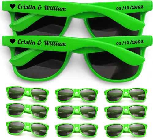 Vista 16 de Gafas de sol personalizadas para recuerdos de fiesta de boda, gafas de sol personalizadas a granel para hombres, padrinos de boda, adultos y mujeres