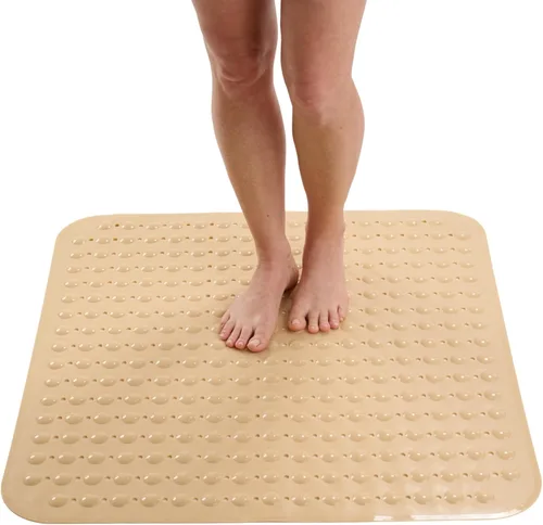 Vista 32 de ENKOSI Tapete de ducha extra grande antideslizante – 47 x 32 pulgadas – Tapete de ducha de baño XL – Tapetes de ducha grandes para suelos de ducha