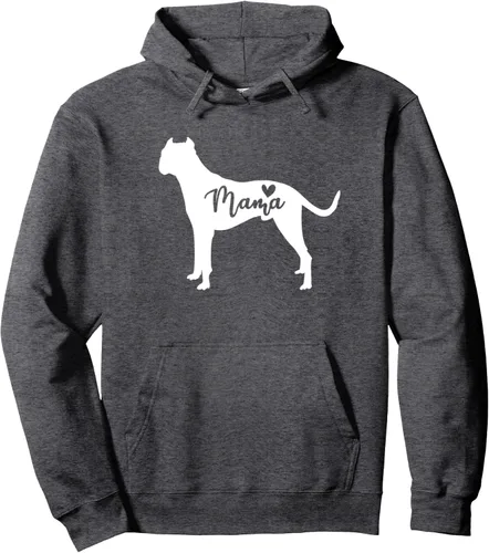 Vista 4 de Dogo Argentino Mama Dog Mom Dog Lover Owner Pullover Hoodie