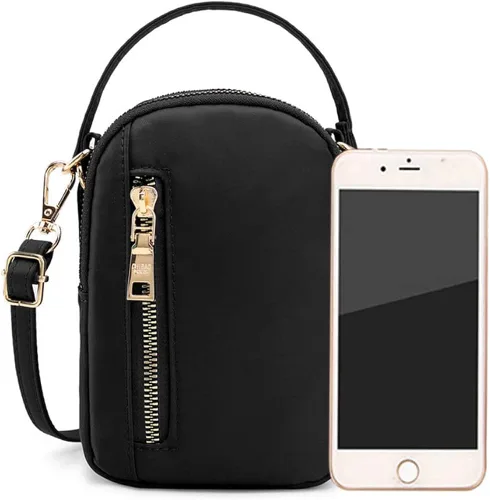 Vista 2 de Bolso de la cartera del teléfono celular bolso Crossbody para el iPhone 12 Mini 1112 Pro Max Samsung Galaxy S20 FE S20S21 Plus A01