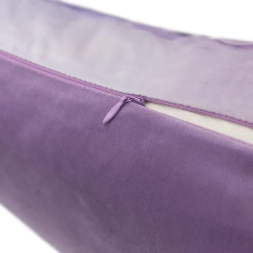 Vista 6 de Fundas de almohada de terciopelo floral morado, fundas de almohada cuadradas decorativas de flores en acuarela, funda de cojín suave para sofá