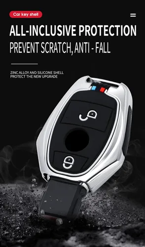 Vista 7 de ontto Funda para llavero para Mercedes-Benz Clase B C E S G M V Clase CLA