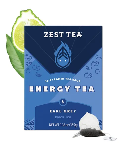Vista 12 de Bolsas de Té Zest Energy – Té negro Blue Lady de Maracuyá – Té con alta cafeína para energía matutina, enfoque y claridad – Té natural con cafeína