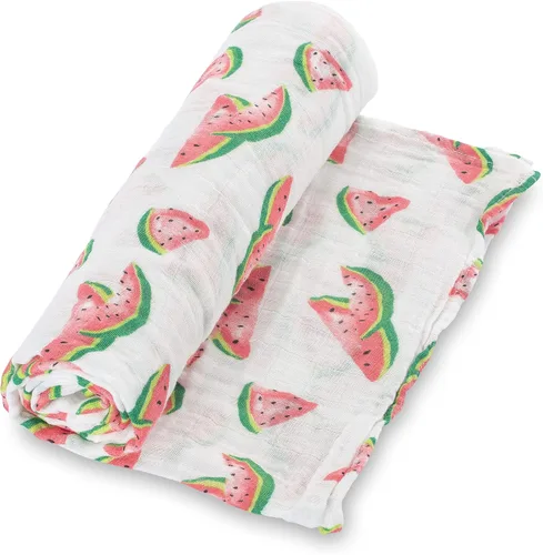Vista 18 de LollyBanks Mantas para Bebé, Manta de Arrullo de Muselina de Algodón 100% para Niñas, Suave y Grande de 47 x 47 Pulgadas, Arrullo para Recién