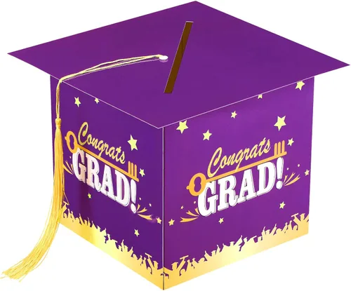 Vista 10 de Outus Caja de tarjetas de graduación 2026 con borla, titular de la tarjeta de felicitación para graduación, caja de regalo de graduación