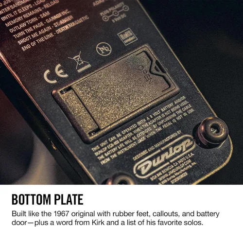 Vista 4 de Dunlop KH95 Kirk Hammett Signature Cry Baby Wah Wah