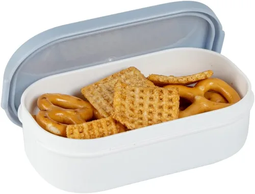 Vista 18 de Restaurantware Bento Tek - Recipientes de salsa de 3.7 x 2.2 x 1.1 pulgadas, 4 tazas negras con tapas, con tapa beige, de plástico para microondas