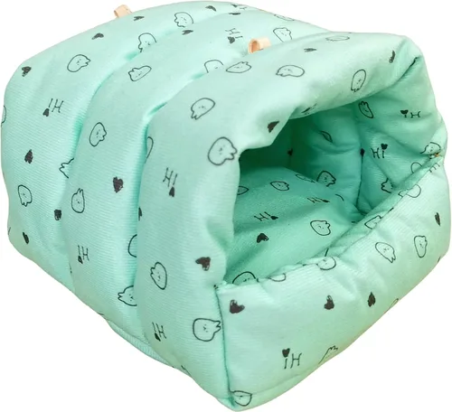 Vista 11 de WOWOWMEOW - Cama para cobayo, hámster, animales pequeños, cama con forma de cueva para colgar