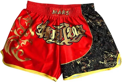 Vista 15 de O2TEE ¡Nuevo! Más de 10 estilos Muay Thai Shorts Combat Fight MMA Boxer Boxing Trunks Negro dragón