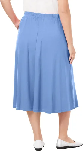 Vista 2 de 7-Day Knit A-Line falda tamaño grande para mujer