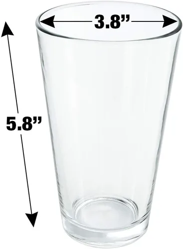 Vista 3 de LOGOVISION Farscape Dominar Rygel Xvi 16 oz Pint Glass, Tempered Glass, Printed Design & A Perfect Fan Gift Great for Cold Beverages, Soda, Water